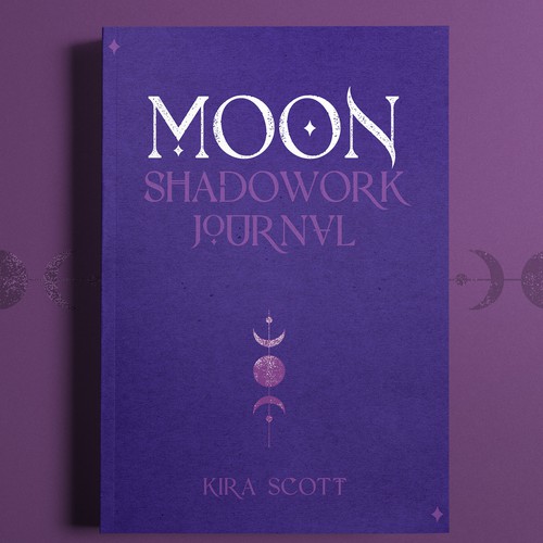 Purple book cover with the title 'Book Cover Design with Subtle Gothic Touch'