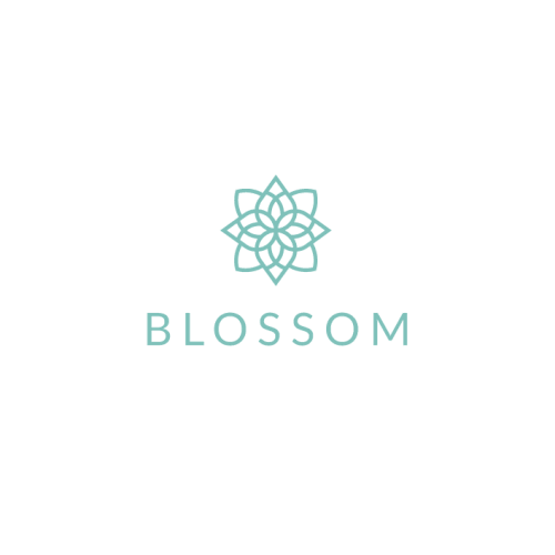 Bloom logo with the title 'Logo Concept for BLOSSOM'