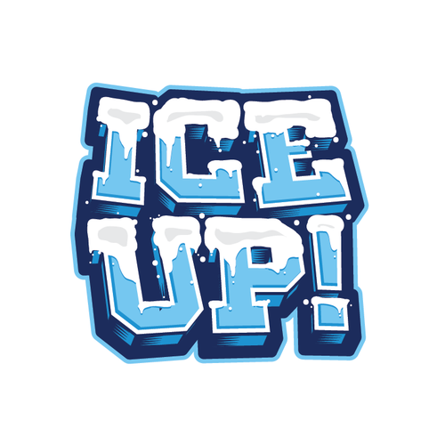 Logo t-shirt with the title 'Ice Up!'