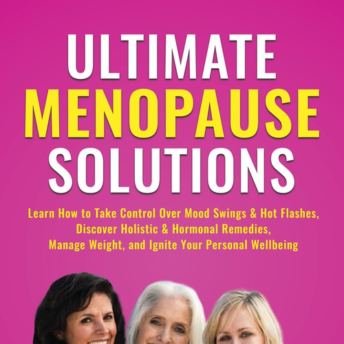 Amazon book cover with the title 'Ultimate Menopause Solutions'