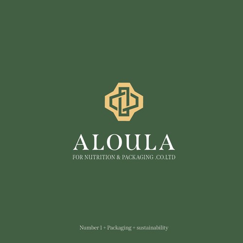 Classic design with the title 'Corporate logo for packaging Brand'