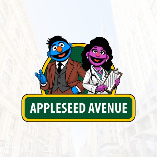 Puppet logo with the title 'Appleseed Avenue Logo'