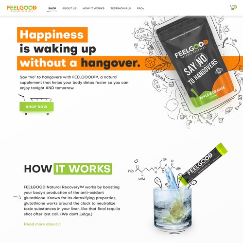 Fun website with the title 'Fresh and fun drawing focused website'