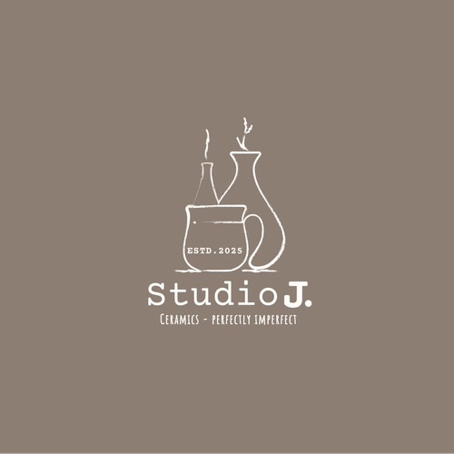 Pot design with the title 'Studio J. - Logo'