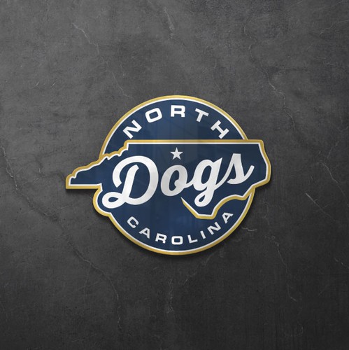 Lacrosse logo with the title 'North Dogs Carolina'