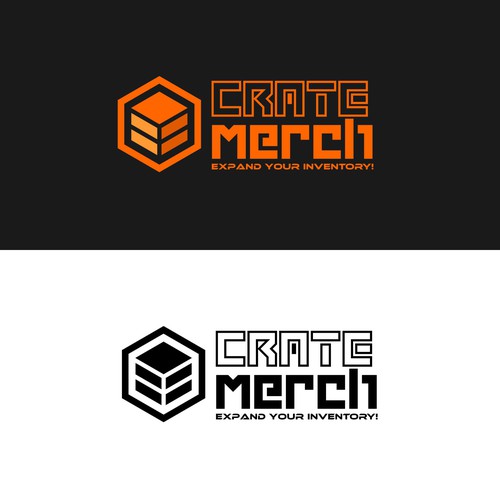 Subscription box logo with the title 'Crate Merch'