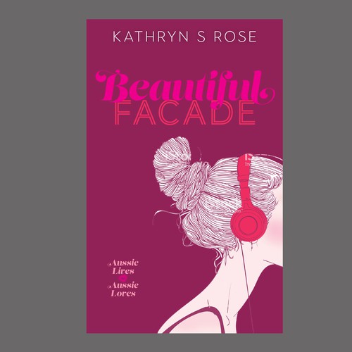 Pink book cover with the title 'Book cover contest entry'