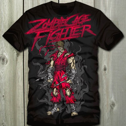 Zombie t-shirt with the title 'tshirt design'