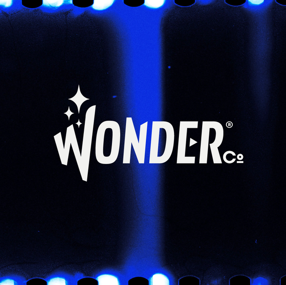 Play logo with the title 'WONDERco Logo Design'