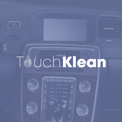 Touch logo with the title 'Logo for a touchscreen cleaner product.'