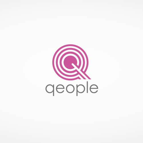 Q logo with the title 'Logo for new female-founded Silicon Valley tech startup, qeople'