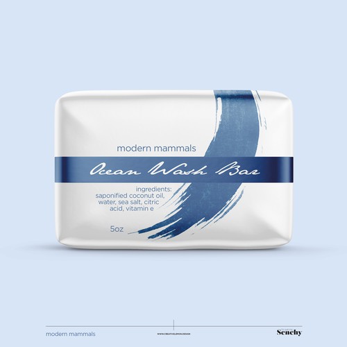 Beauty packaging with the title 'Soap packaging desing'