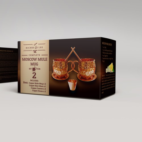 Brown packaging with the title 'Retail Product - Package Design'