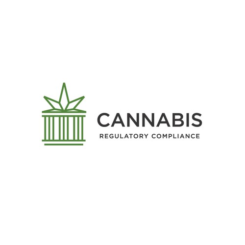 Pillar logo with the title 'Cannabis Logo'