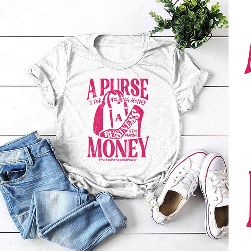 Accounting t-shirt with the title 'purse lady'