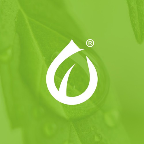 Drop design with the title 'Bold Design with use of negative Space for CANAPA, a CBD brand'