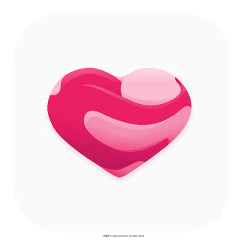 Couples design with the title 'Happy Love apps icon'