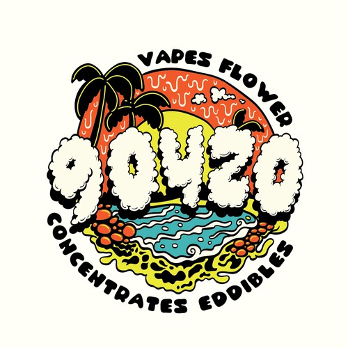 Surf brand with the title 'Artwork for a California dispensary'