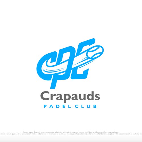 Tennis ball logo with the title 'letter CPC logo'