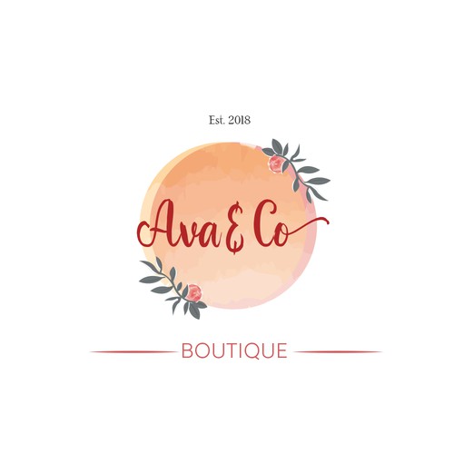 Tailor design with the title 'Ava & Co Boutique'