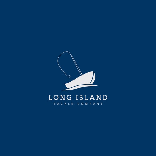 Fishing brand with the title 'long island logo proposal'