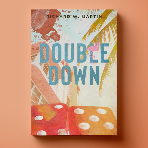 Drug design with the title 'Cover for Mystery Novel "Double Down"'