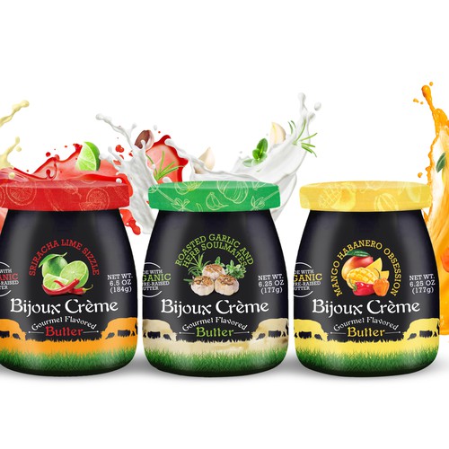 Mockup packaging with the title 'Butter packaging with Ingredients '