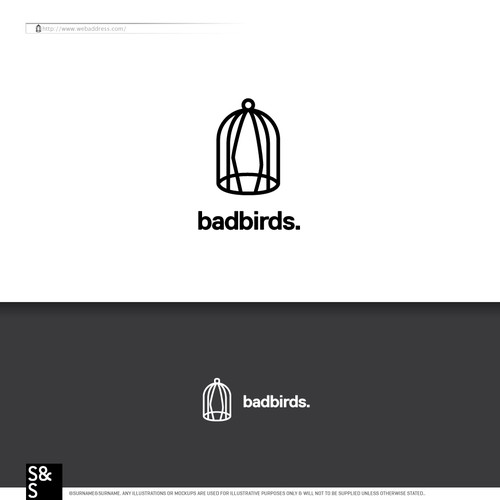 Cage logo with the title 'Badbirds'