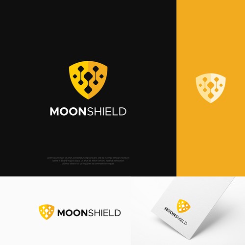 Sharing logo with the title 'Logo concept for MoonShield'