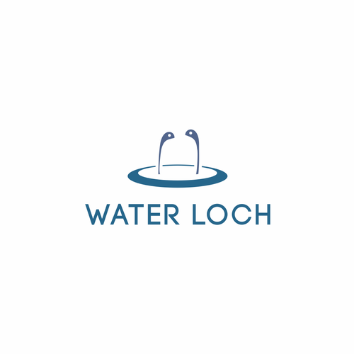 Swimming logo with the title 'Pool company'