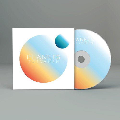 Planet artwork with the title 'Planets CD Cover'