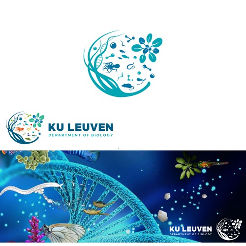 Biology logo with the title 'Logo for KU Leuven Department of Biology'