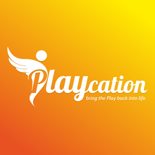 Player logo with the title 'Playcation logo design'
