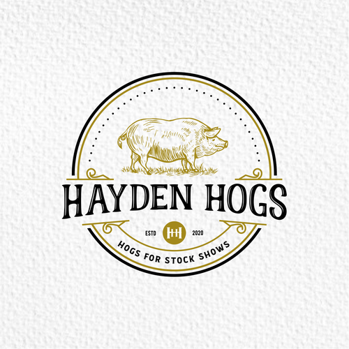Pig logo with the title 'Hogs'