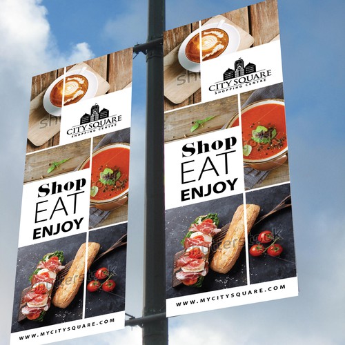 Leisure design with the title 'Outdoor banners'