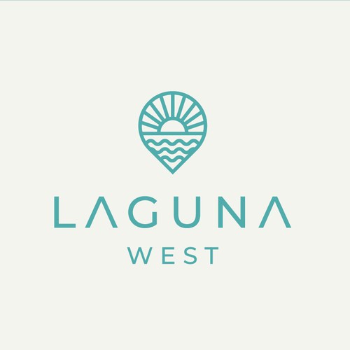 Summer logo with the title 'Laguna west Logo'