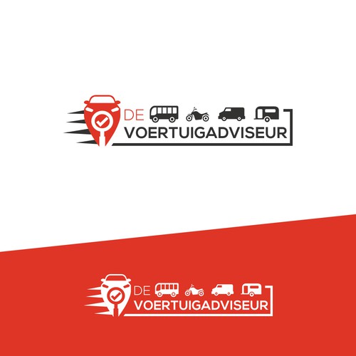 Camper van design with the title 'Bold logo for auto industry'