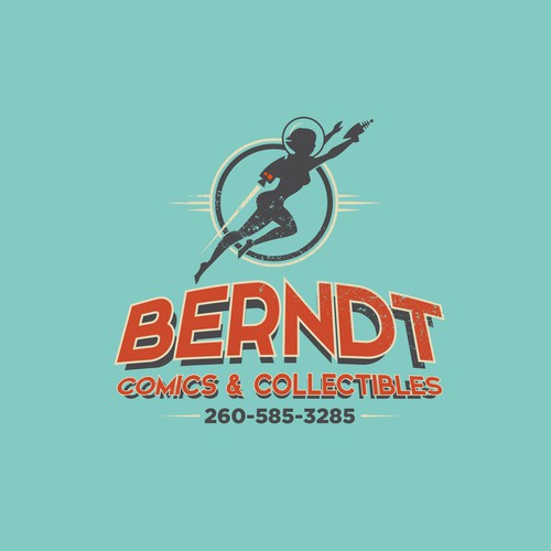 Comic logo with the title 'Berndt Comics & Collectibles'