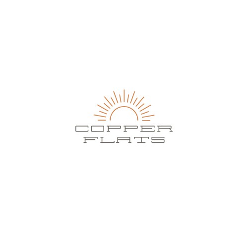 Solar logo with the title 'Concept for Copper Flats, a solar-powered building'