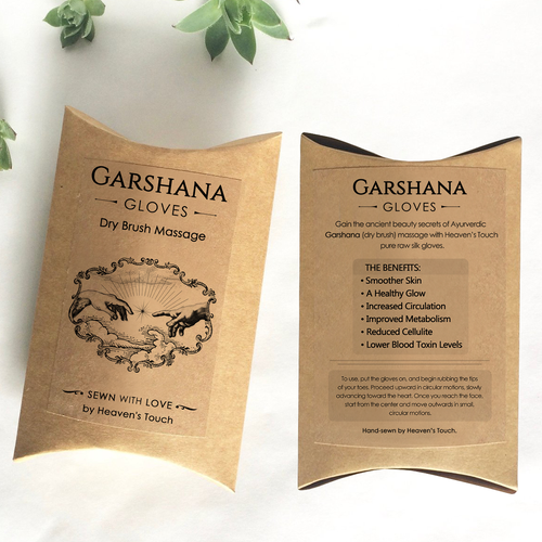 Touch design with the title 'Garshana Gloves'