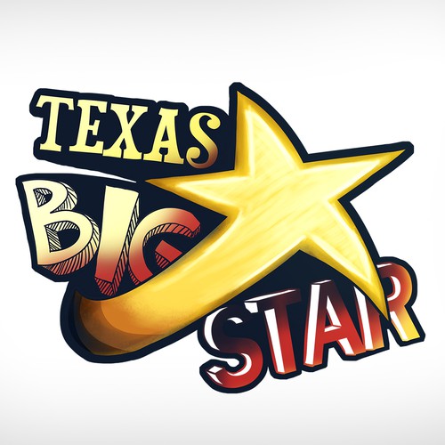 Unusual logo with the title 'The Texas Big Star'