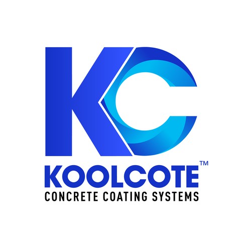 Construction company logo with the title 'A beautiful and eye- catching logo for KOOLCOTE.'