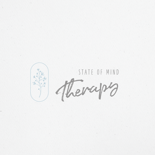 Calming logo with the title 'Calming logo concept for therapist'