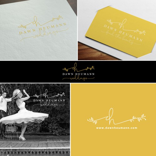 Wedding logo with the title 'Handmade Typography Logo '