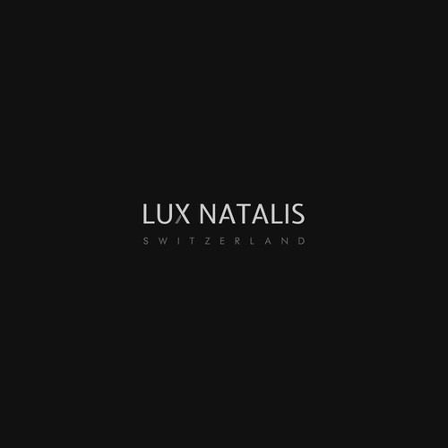 Leather logo with the title 'Lux Natalis Logo Design'
