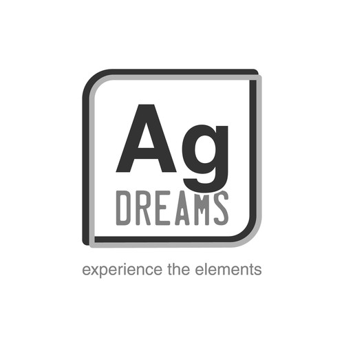 Grayscale logo with the title 'Poster-style version'