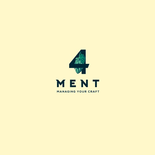Distillery logo with the title 'Logo concept for 4 MENT'