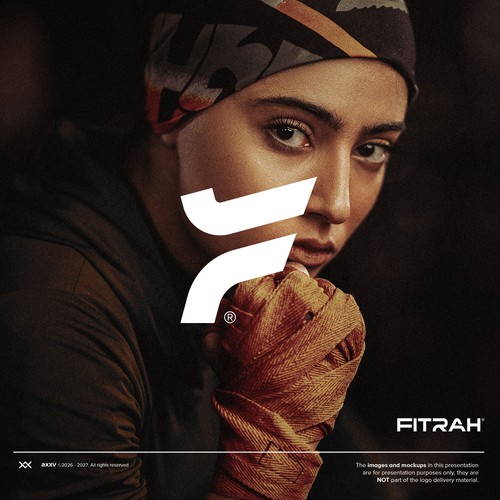 Bootcamp logo with the title 'Fitrah - Modern Minimal Logo for Women-Focused Wellness Brand'