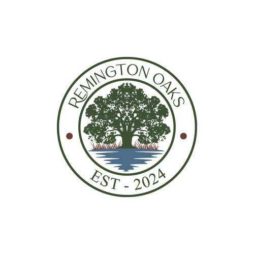Agricultural logo with the title 'Remington Oaks,'