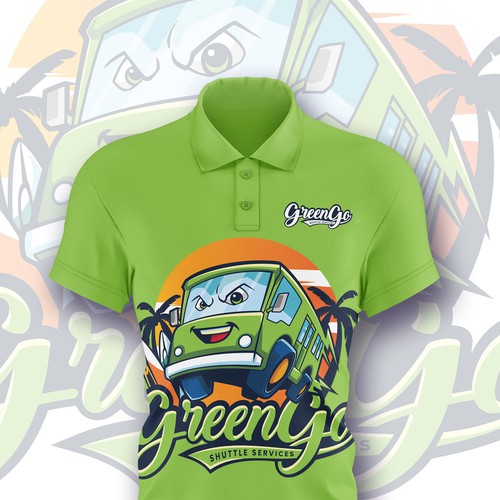 Playful artwork with the title 'GreenGo'